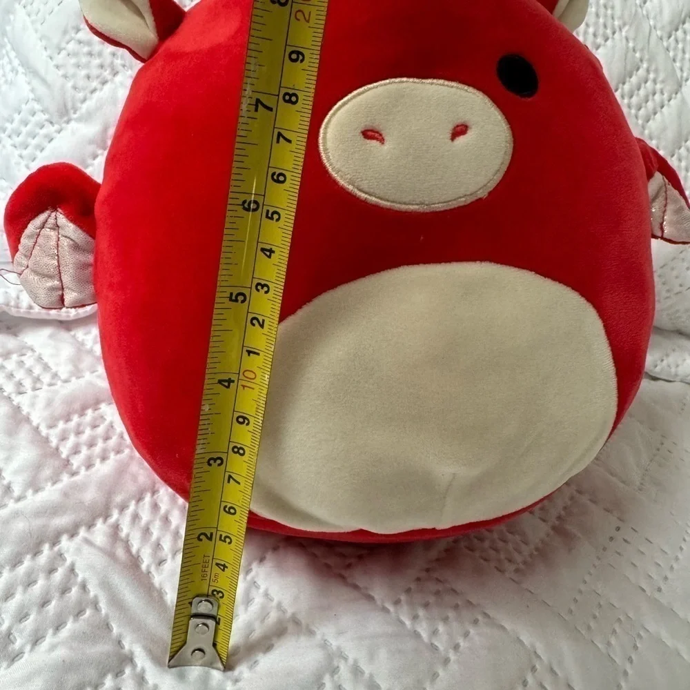 Squishmallows Original Kellytoy Baidin Red Dragon 8 Inch Pillow Stuffed Animal - Picture 8 of 8